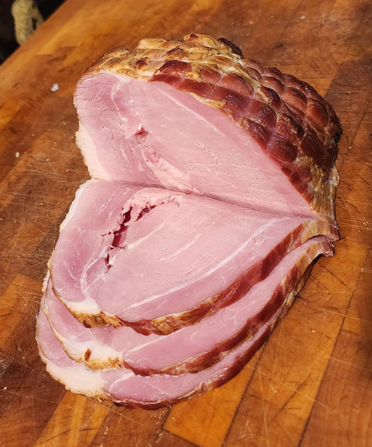 oak smoked ham sliced